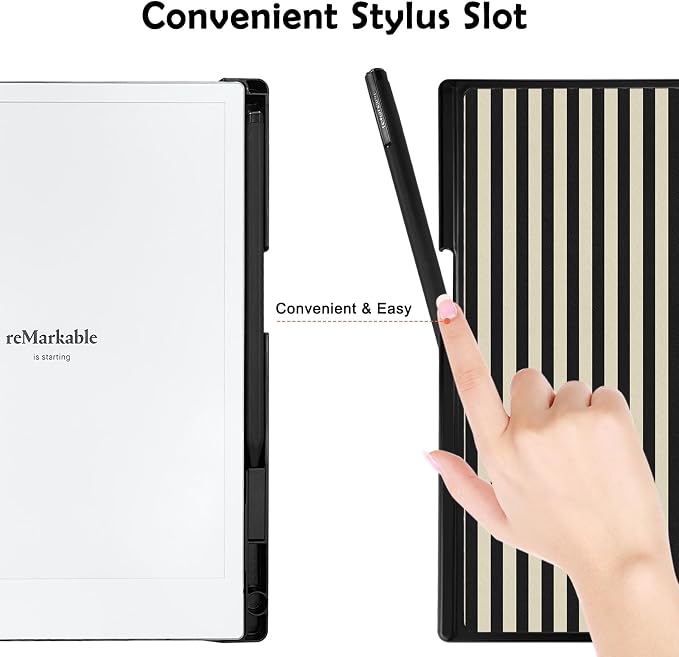 Case for Remarkable 2 Paper Tablet 10.3 2020 ReleasedLightweight and Hard Back Shell Protective Book Folio Cover with Built-in Pen HolderComes with Remarkable 2 Pen Tips.