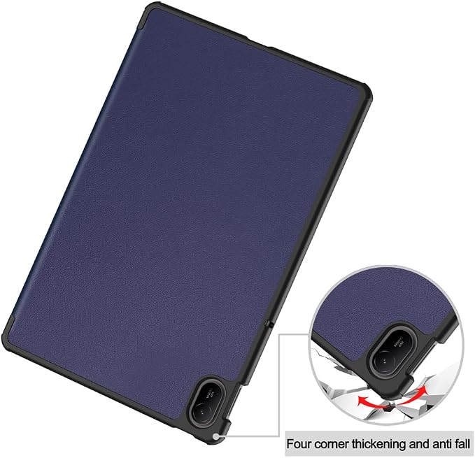 Kepuch Custer Case Compatible for Huawei MatePad SE 11 2024Ultra-Thin PU-Leather Hard Shell Cover - Black