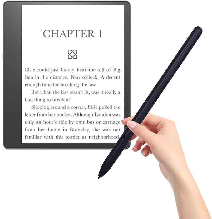 Stylus Pen Replacement for Kindle Scribe4096 Pressure SensitivityMagnet Adsorption Pen for Digital WritingDrawing Replacement for Kindle Scribe Pen(Black)