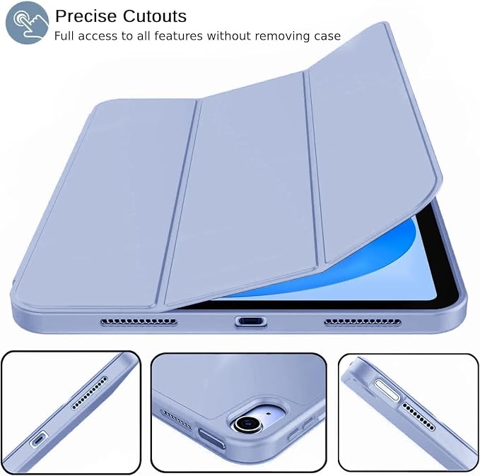 ProElite Smart Case for iPad (A16) 11th/10th Generation (2025/2022) Auto Sleep/Wake Cover Left Side Pencil Holder Soft Flexible Case Recoil Series - Black