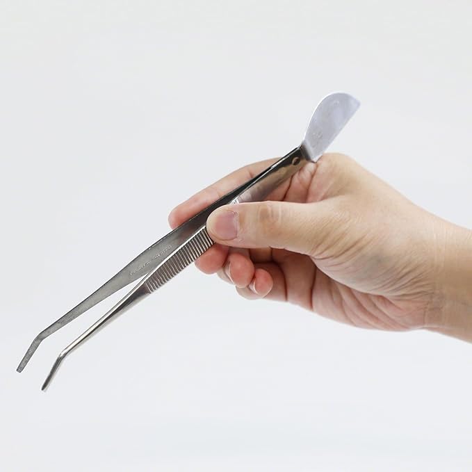 Wazakura 4PCS Bonsai Essential Tool Kit MADE IN JAPAN, Yasugi Steel Twig Bonsai Scissors + Concave Branch Cutter 8in (200mm) + Stainless Tweezers + Sap Eraser Set