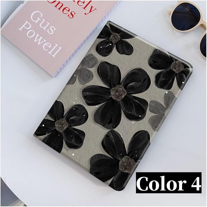 Flower Case for Xiaomi Redmi Pad 2 11 Case Flower Pattern Cute Floral Illustrated Printed Cover with Pencil HolderColor 5