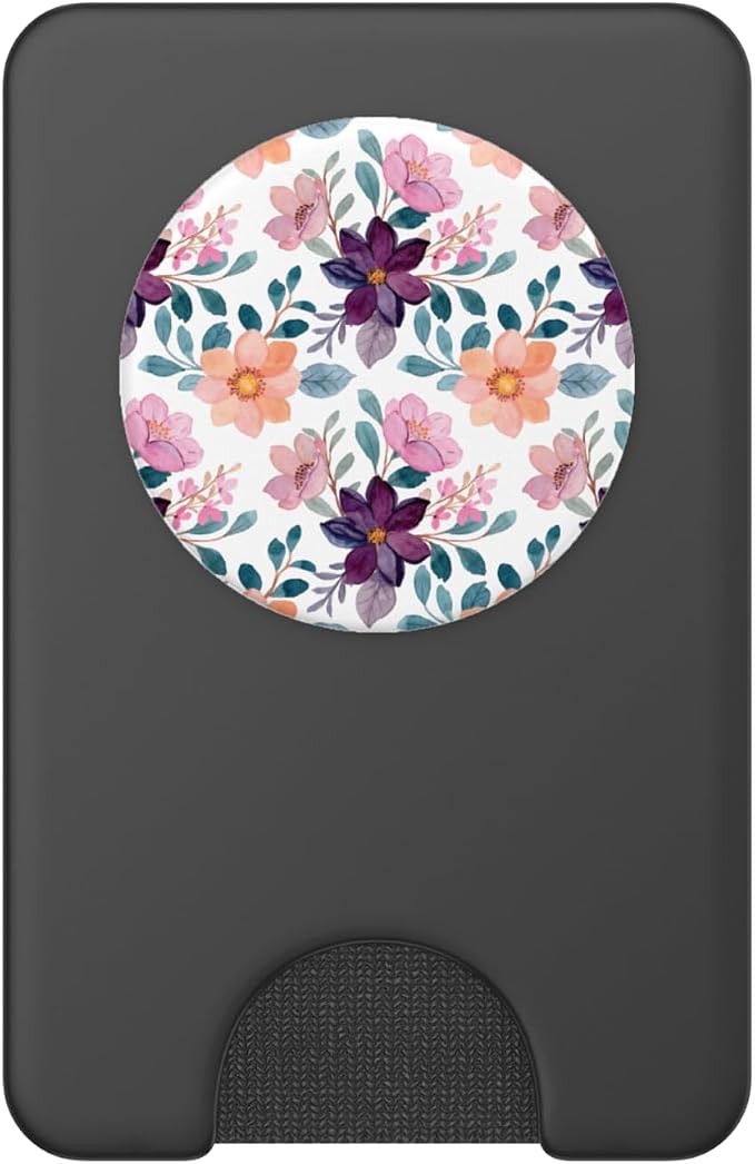 Colorful Watercolor Floral Flower Design PopSockets PopGrip: Swappable Grip for Phones &amp Tablets