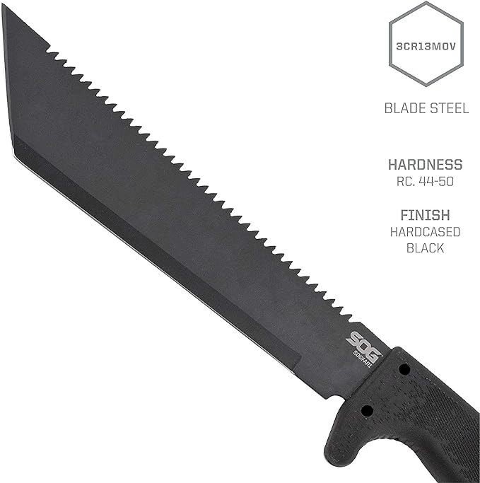 SOGfari 10 in. Machete, Kraton, Tanto Plain