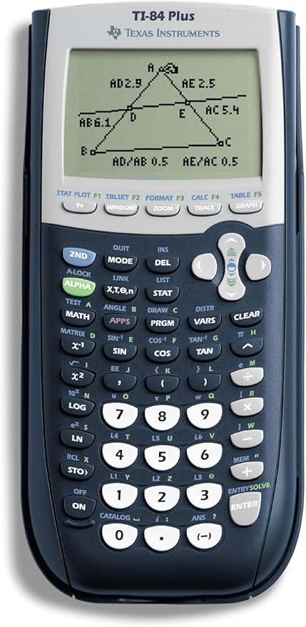 Texas Instruments TI-84 Plus Graphics Calculator, Black 320 x 240 pixels (2.8" diagonal)