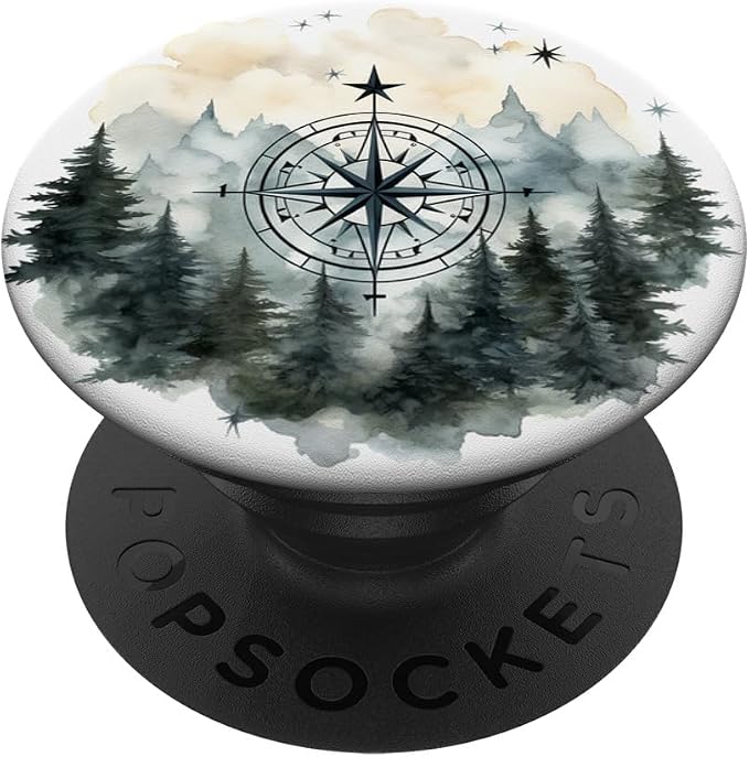 Mountains Wilderness Forest Hiking Pine Tree Nature PopSockets PopGrip for MagSafe