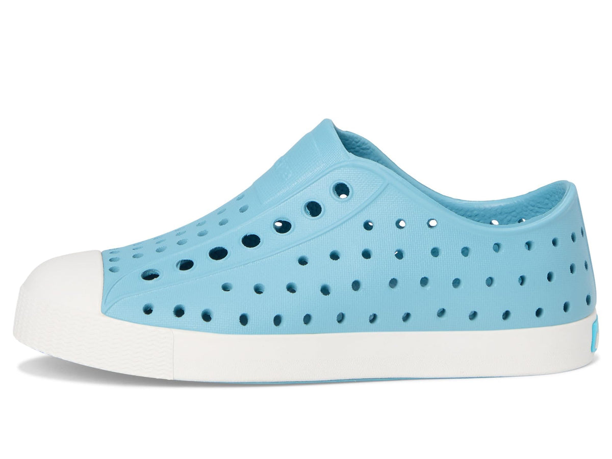 Native Shoes Unisex-Kids Jefferson Sneakers, Flux Blue/Shell White, 9 Toddler