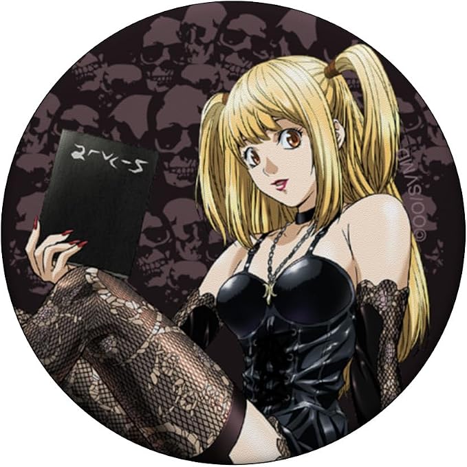 Death Note Misa Amane with Skulls and Notebook Anime PopSockets PopWallet for MagSafe