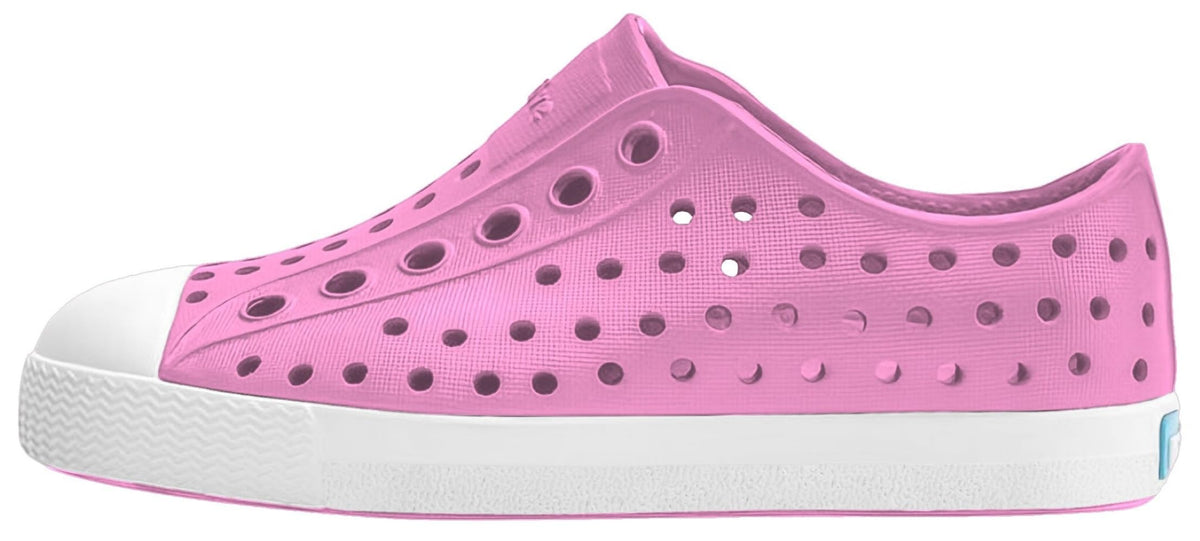 Native Shoes Unisex-Kids Jefferson Sneakers, Malibu Pink/Shell White, 2 Little Kid