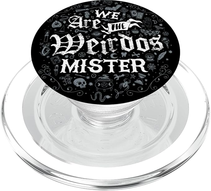We Are The Weirdos - Witchcore - Distressed Goth Symbols PopSockets Adhesive PopGrip