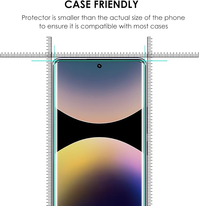 Privacy Screen Protector for Xiaomi Redmi Note 14 Pro / 13 Pro+ 5G 3 Pack Tempered Glass LOCA UV Set Anti-Spy 9H Scratch Resistant Sensitive Touch Fingerprint-ID Support