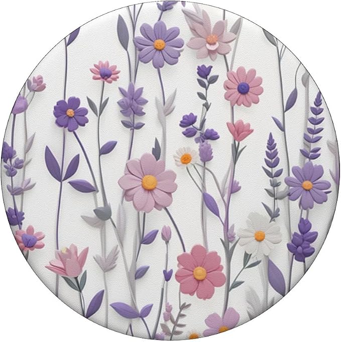 Mixed Flowers Bouquet Flower Pattern PopSockets Adhesive PopGrip