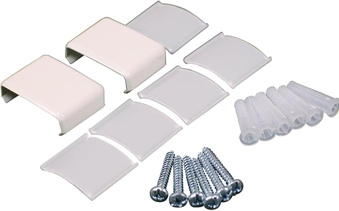 Legrand Wiremold NM9-10 Nonmetallic Plastic Raceway for Extending Power, Accessory Pack with Screws and Anchors, Wire Clips, and Joint Cover (1 Pack)