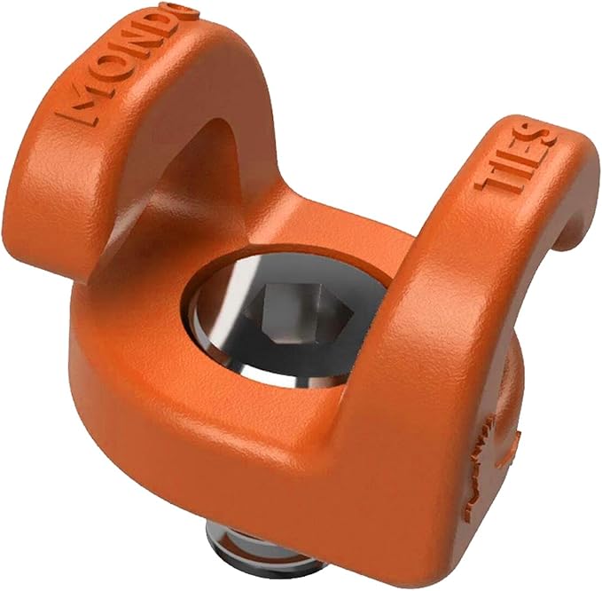 KONDOR BLUE x Armando Ferreira | MondoTies Cable Management Clips for Cameras | Cable Organization, 1/4"-20 Mounted, Holds 2-3 Cables, & Supports up to 20lbs of Force (5-Pack) | Orange