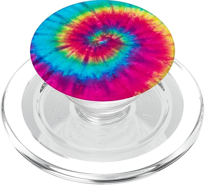 CJ Grips Tie Dye Rainbow Swirl PopSocket Adhesive PopGrip for iPhone 11