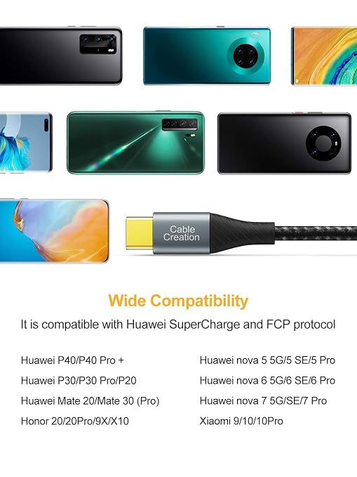 CableCreation USB A to USB C Cable 3.3FT [2Pack] 100W USB to USB C Charger Cable for Car CarplaySmartphones Laptop Computer and More Devices with USB-C Port 1M
