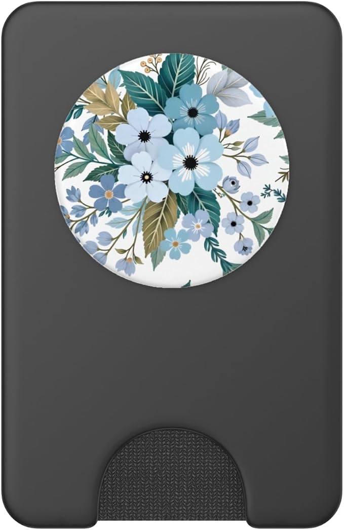 Garden Party Blue PopSockets PopWallet for MagSafe