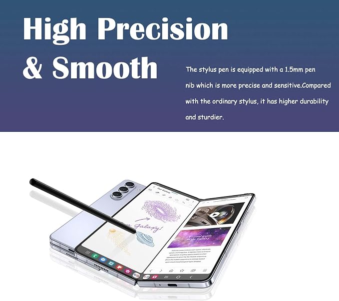 Galaxy Z Fold 5/6 Stylus Pen Fold Edition for Samsung Galaxy Z Fold5 5G Slim S Pen Galaxy S Pen 5/6 Fold Edition Touch Stylus EJ-PF946BBEGWW with Nibs