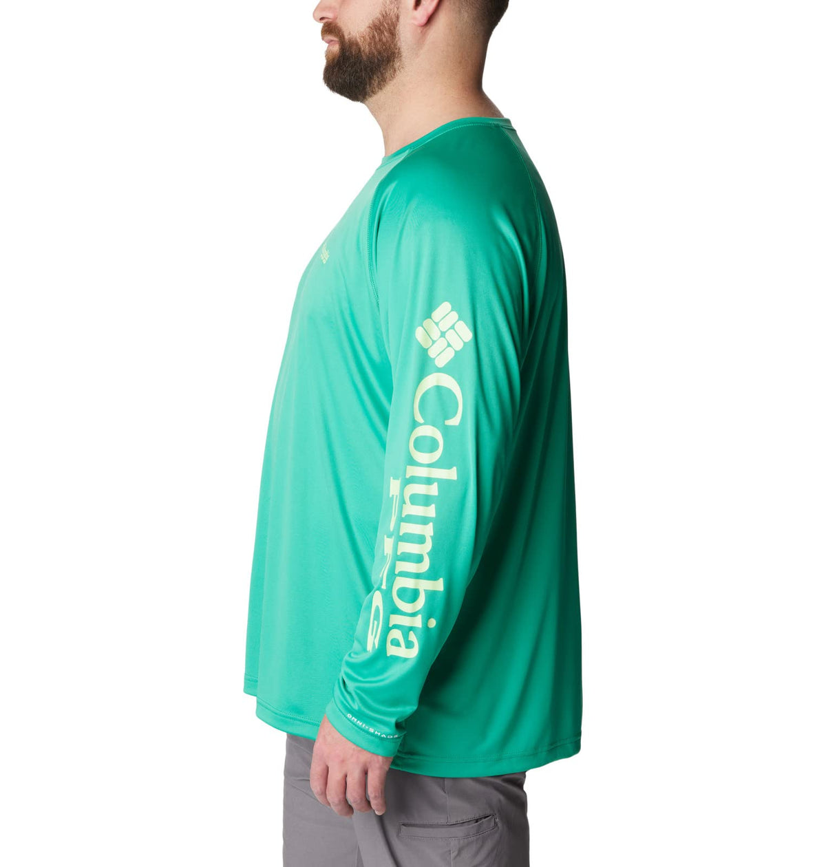 Columbia Men's Terminal Tackle Long Sleeve Shirt, Circuit/Key West Logo, 3X Tall