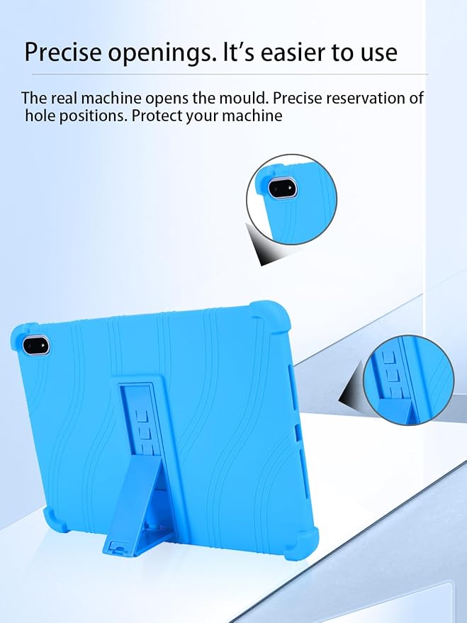 for OnePlus Pad 3 Android 15 Tablet13.2 inch Tablets CaseSoft Silicone Adjustable Stand Cover Lightweight Kids FriendlyBlack.