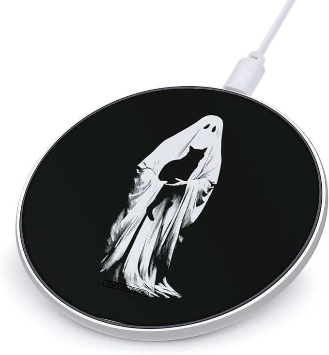 Black Cat Ghost Wireless Charger Portable Charging Pad | LightweightAll Smartphone