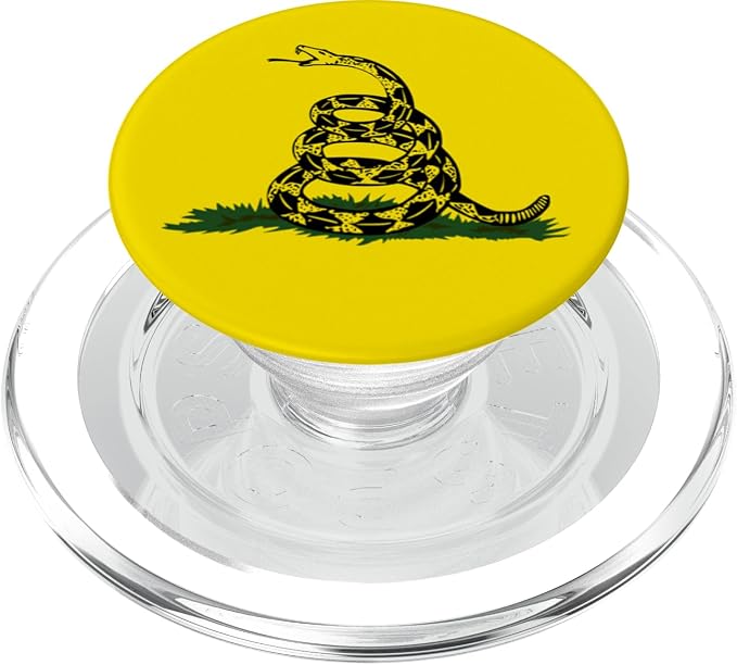 Gadsden Flag Coiled Rattlesnake PopSockets Adhesive PopGrip
