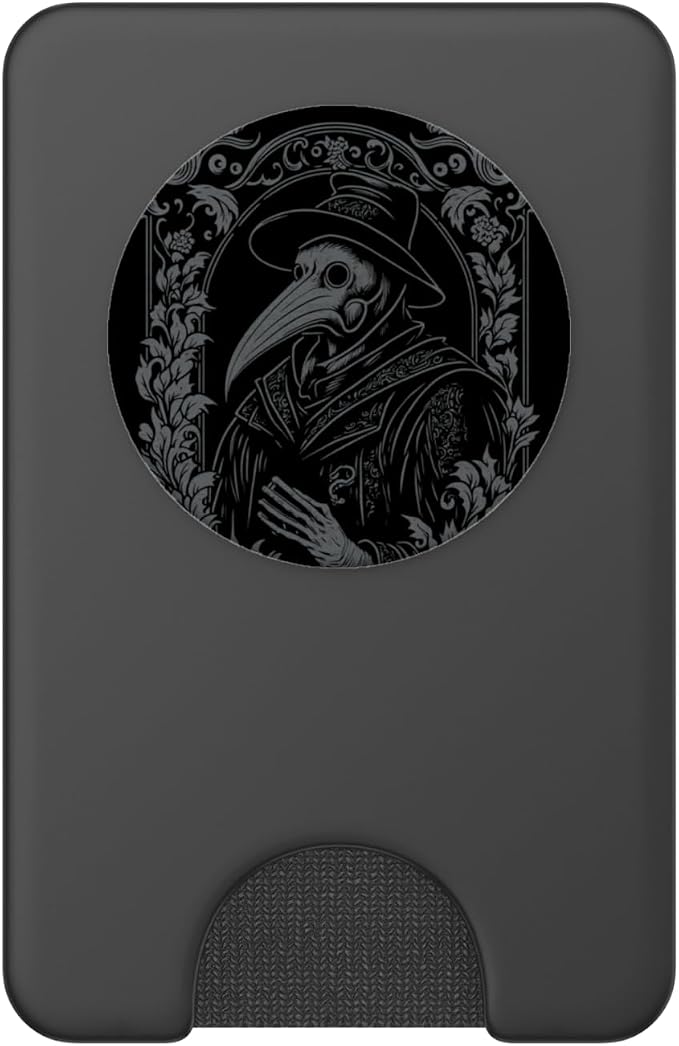 Plague Doctor Occult Gothic Pest Steampunk Black Death PopSockets Adhesive PopGrip