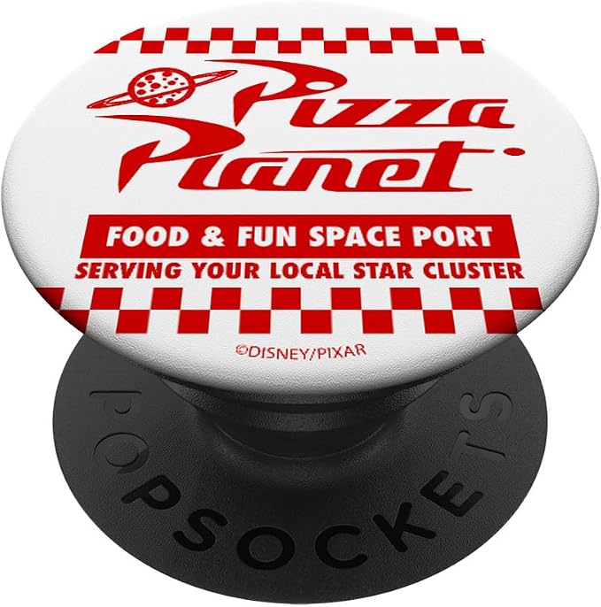 Disney Pixar Toy Story Pizza Planet Space Port Logo PopSockets Adhesive PopGrip