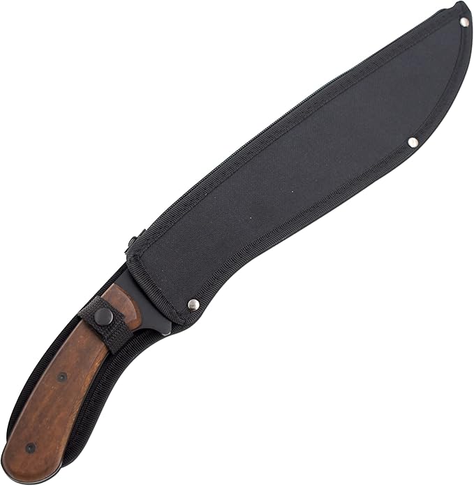 Snake Eye Machete with Heavy Duty Construction-Ergonomic Non-Slip Handle and Belt Sheath for Gardening, Land-Management, Bushcraft, Hunting and Outdoor