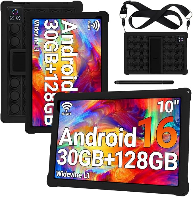 for Urao X109 Tablet CaseUrao Tablet 10 Inch Case Stand Function Multi-Angle Compatible Portable Shockproof Drop Prevention Thin Standable Shockproof Protective Cover+Shoulder Strap+Stylus