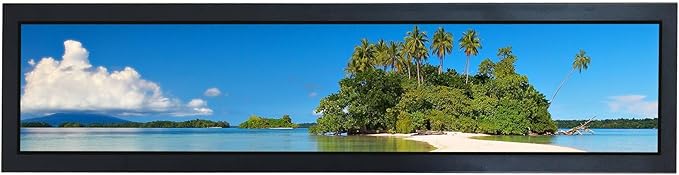 VSDISPLAY 28'' Advertising LCD Monitor 1920x360 IPS Stretched Bar Screen Outdoor High Brightness Support USB Input Auto Copy Autoplay for Supermarket Exhibition Store Advertisement Display