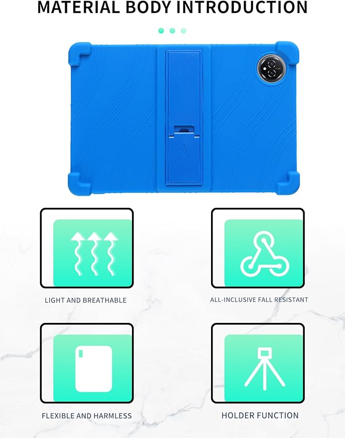 Case for Raemond K80 Tablet 10 Inch Android 15WUNIAK Hollow Back DesignHeat Dissipation Shockproof Lightweight Adjustable Kickstand Silicone Shell&ampKids Friendly Soft CaseBlack