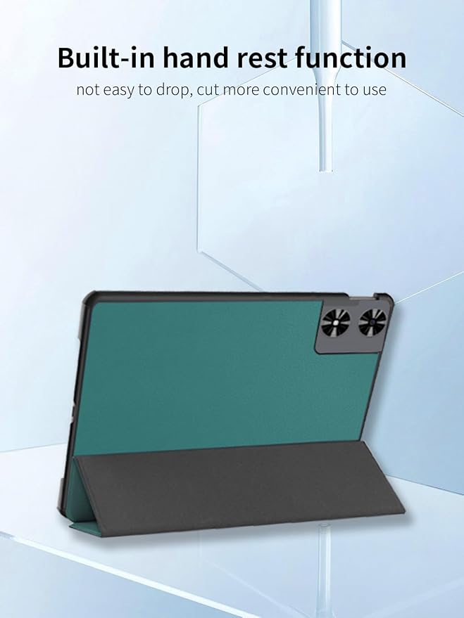 Case for SVITOO P12 12-inch Android TabletUYRUREL Leather Slim Folding Stand Cover with Magnet auto Sleep/Wake for Men Women Full ProtectionGreen.