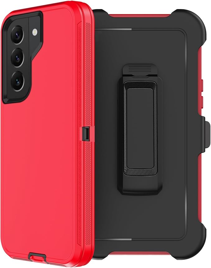 for Samsung Galaxy S22 Plus Case with Belt Clip Holster 2X Screen Protector [Military Grade Protection] Heavy Duty Full Body Shockproof Rugged Protective Cover for Samsung S22 Plus 5G Black
