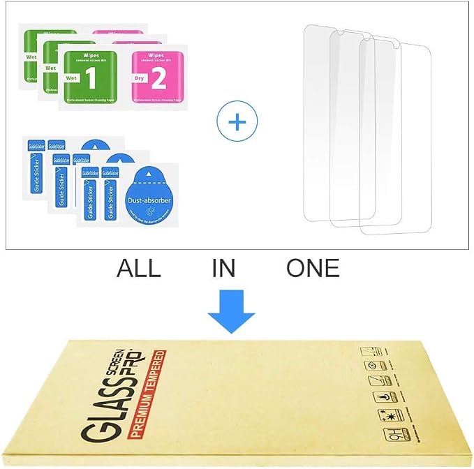 For Oukitel WP22 Screen Protector Tempered Galss [5 Pack] High Clear [9H Hardness] [Bubble Free] Screen Tempered Glass Protective Film for Oukitel WP22 6.58 Inch.