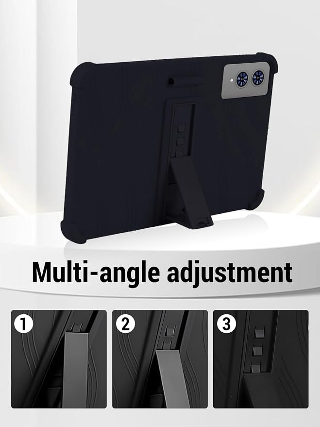 for TECLAST T65 13.4 inch Tablet Protective case Shockproof Lightweight Silicone Protective Cover with Stand Child-Friendly Protection Easy to Clean DesignBlack