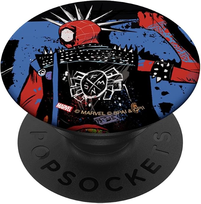 Marvel Spider-Man: Across The Spider-Verse Spider-Punk Back PopSockets Adhesive PopGrip