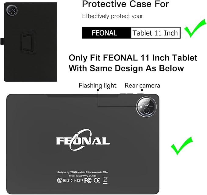 Case for Headwolf HPad6 12 Inch Tablet Premium PU Leather Folio Folding Stand Protective Tablet Cover with Hand Strap Magnet for Headwolf HPad6 12 Inch Tablet