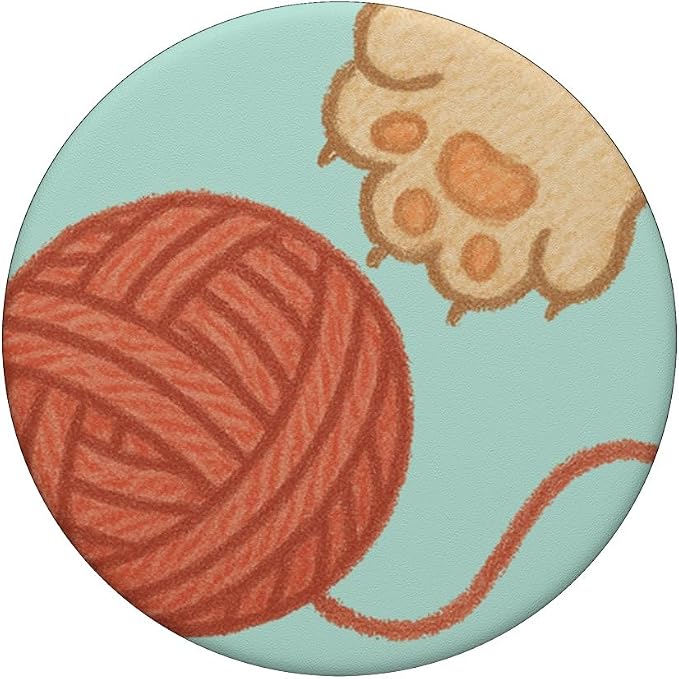 PopSockets Phone Grip – Cat PopSocket - Ball &amp Yarn PopSockets Adhesive PopGrip