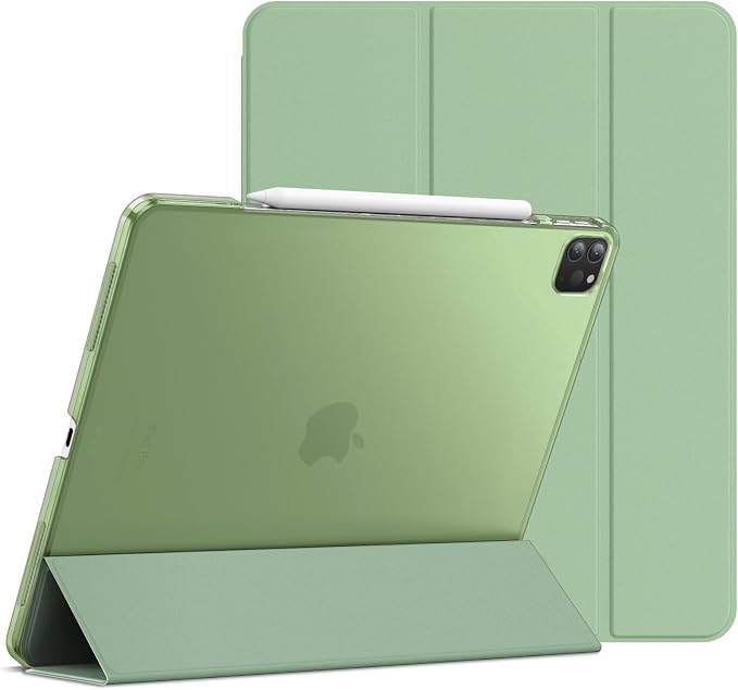 JETech Case for iPad Pro 12.9-Inch (2020/2018 Model 4th/3rd Generation) Compatible with Pencil Cover Auto Wake/Sleep (Black)