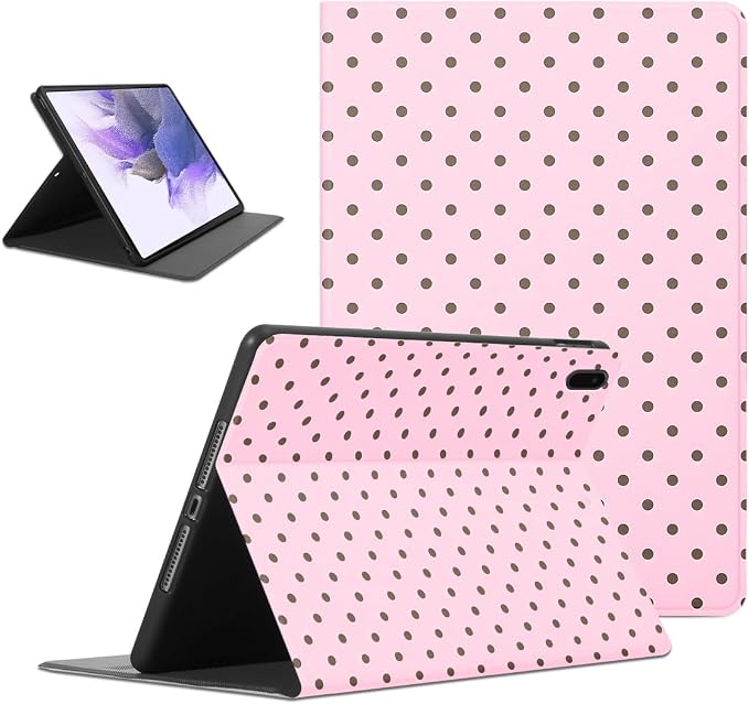 Cool Cheetah Print Tablet Case for Samsung Galaxy Tab A7 SM-T507/T505/T500 Case 10.4 2020 Fashion Aesthetic Leopard Pattern Cases for Girls BoysBlack Protective Cover Flip PU Leather Funda