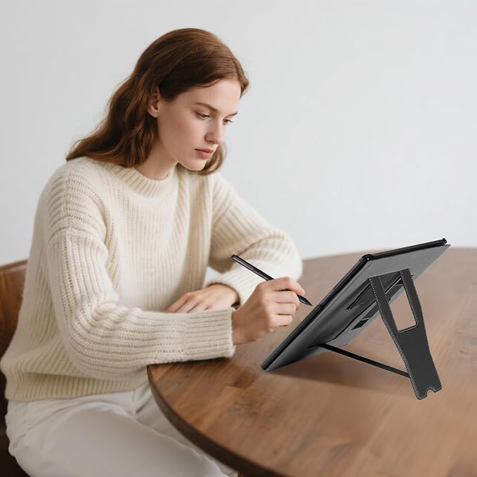 CoBak Stand Case for Remarkable Paper Pro Tablet 11.8 with Hand Strap | Auto Sleep/Wake Folio Lightweight Protective Cover with Pen Holder and Nibs Holder for 11.8 inch 2024 Released (Notebook)
