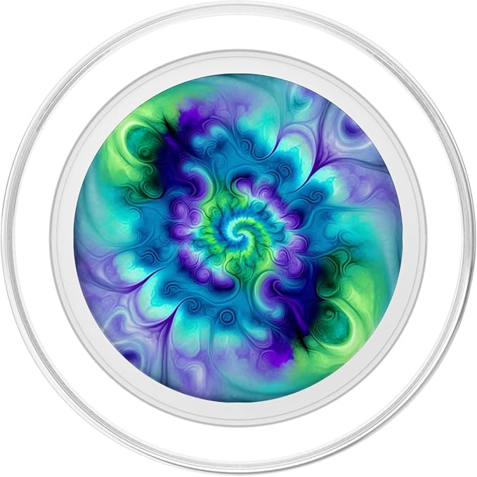 Tie Dye Colorful Blue Cyan Purple Green Design PopSockets Adhesive PopGrip