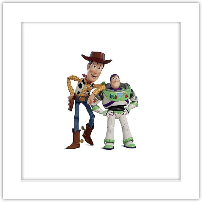 Trends International Gallery Pops Disney Pixar Toy Story 4 - Buzz and Woody Wall Art Wall Poster, 12.00" x 12.00", White Frame Version