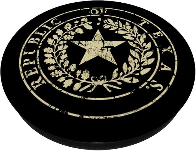 Republic of Texas Seal PopSockets PopGrip: Swappable Grip for Phones &amp Tablets