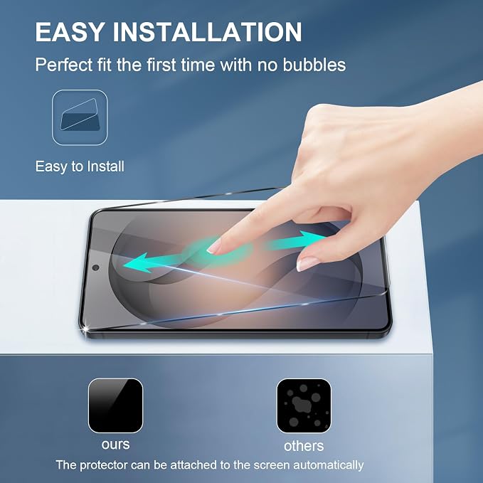 GiiYoon-3 PACK Screen Protector for Samsung Galaxy S26 Tempered Glass [HD Full Coverage] [Easy Installation] [Scratch Resistant] [9H Hardness] Protective Film