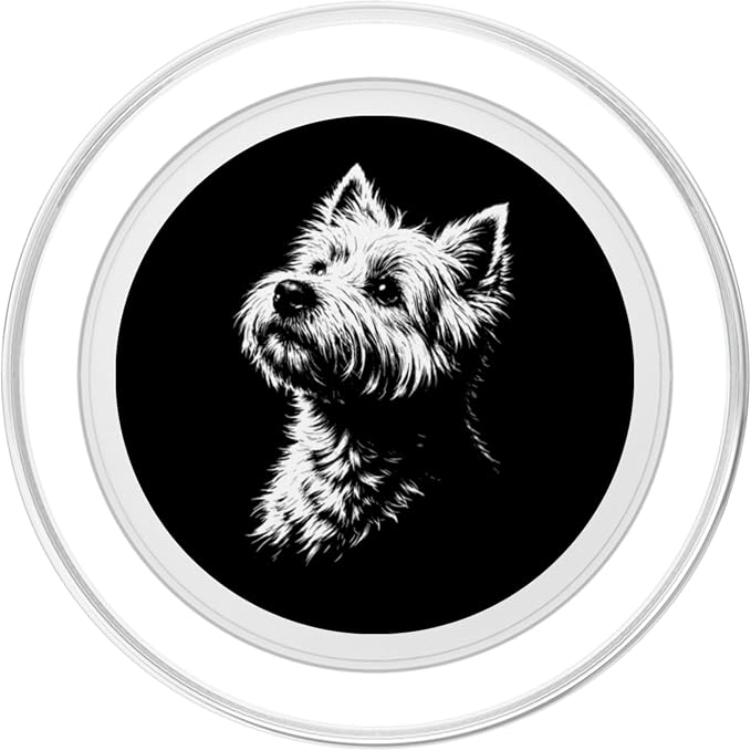 West Highland White Terrier Portrait Westie PopSockets PopGrip for MagSafe