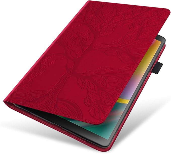 Case for Samsung Galaxy Tab A 8.4'' 2020 SM-T307 PU Leather Folio Stand Cover Protective Shell Lightweight with Pencil Holder Card Pocket Elastic Belt for Galaxy Tab A 8.4 Tablet 2020 - Brown