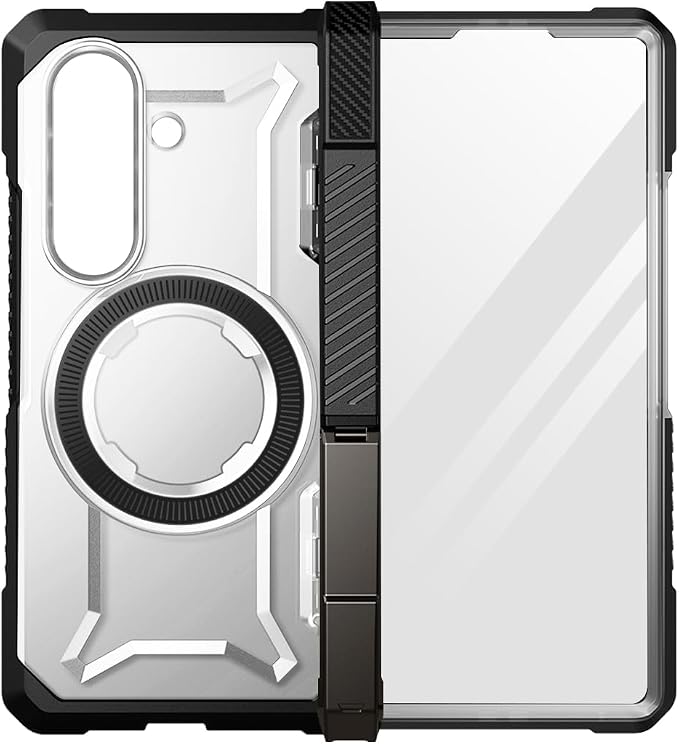 SUPCASE for Samsung Galaxy Z Fold 7 Case with Kickstand Azure | Compatible with MagSafe Tempered Glass Screen Protector Military-Grade Protection Hinge Coverage Unicorn Beetle Grip