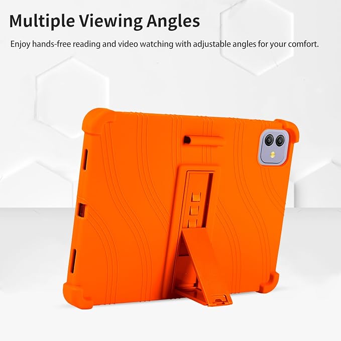 Case for Blackview Link 8 12.7-Inch Tablet – Shockproof Silicone Protective Cover with Kickstand Drop-Resistant Business Style (Black)